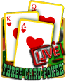three card poker live casino game